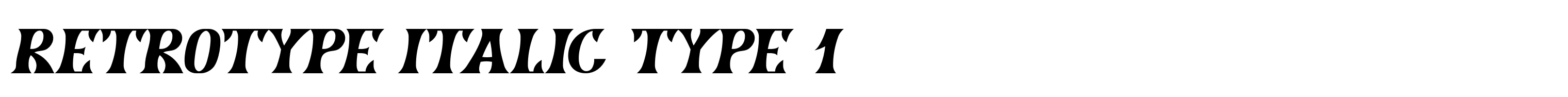 Retrotype Italic Type 1